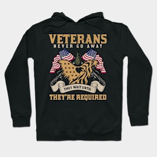 Veterans never go away they wait until they’re required Hoodie